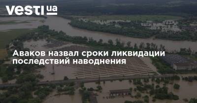 Аваков назвал сроки ликвидации последствий наводнения на западе Украины