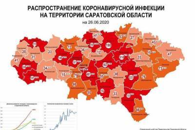 Где чаще всего болеют коронавирусом: новая карта распространения инфекции в Саратовской области