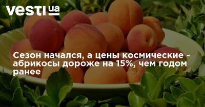 Сезон начался, а цены космические - абрикосы дороже на 15%, чем годом ранее