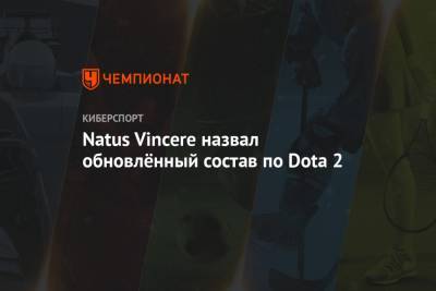 Natus Vincere назвал обновлённый состав по Dota 2