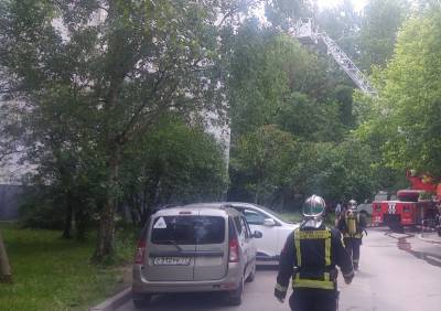 Одного человека спасли из пожара на северо-востоке Москвы