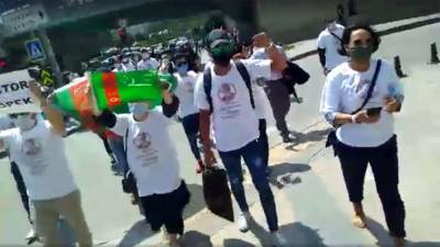 В Стамбуле прошла акция протеста граждан Туркменистана (видео)