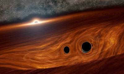 Слияние черных дыр сияет в триллионы раз ярче Солнца, – ученые