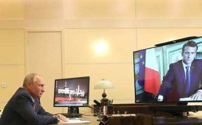 Беседа с Президентом Франции Эммануэлем Макроном