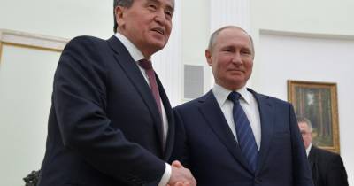 Путин поблагодарил президента Киргизии за визит в Россию