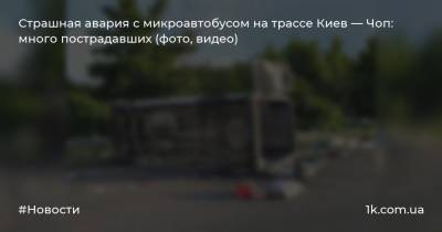 Страшная авария с микроавтобусом на трассе Киев — Чоп: много пострадавших (фото, видео)