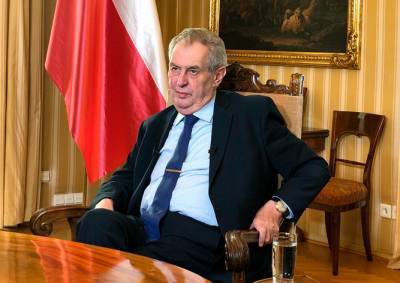 Президент Чехии записал телеобращение к нации