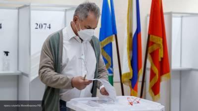 Шойгу принял участие в избирательном процессе по поправкам к Конституции РФ