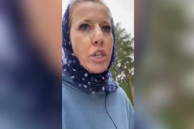 «Мы вызываем полицию»: Собчак сообщила, что на нее напали в монастыре