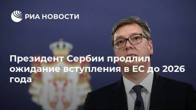 Президент Сербии продлил ожидание вступления в ЕС до 2026 года