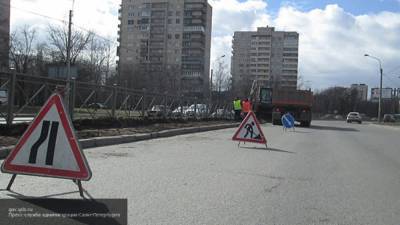 Грунт обвалился на Хорошевском шоссе Москвы
