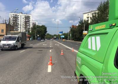 Движение на участке Хорошевского шоссе, где произошел обвал грунта, восстановлено