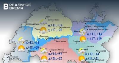 Сегодня в Татарстане ожидаются дожди и до +22 градусов