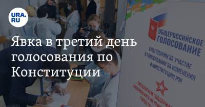 Явка в третий день голосования по Конституции. Лидеры и аутсайдеры по Свердловской области