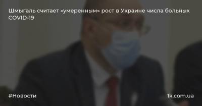 Шмыгаль считает «умеренным» рост в Украине числа больных COVID-19