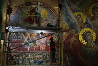 Стало известно о судьбе мозаики с Путиным из храма Минобороны