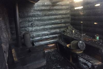 Ночью в Ивановской области сгорела баня