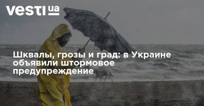 Шквалы, грозы и град: в Украине объявили штормовое предупреждение