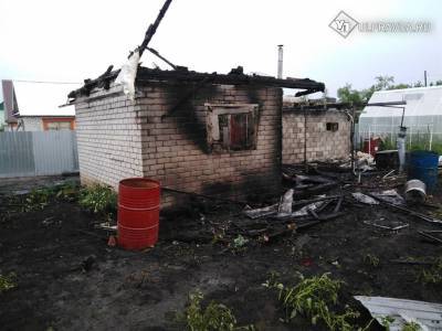 В СНТ «Колос» под Димитровградом сгорел садовый домик. Погибли двое мужчин