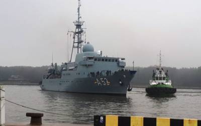 В литовский порт Клайпеда прибыли три судна ВМС Германии