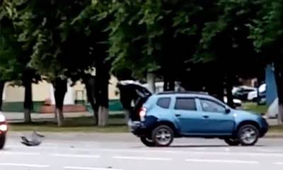 Последствия пьяного ДТП на проспекте Ленина в Кемерове попали на видео