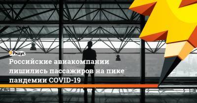 Российские авиакомпании лишились пассажиров на пике пандемии COVID-19