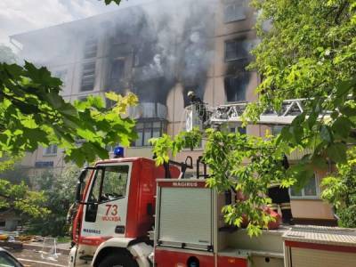 При взрыве газа в Москве погиб один человек, пожар потушен