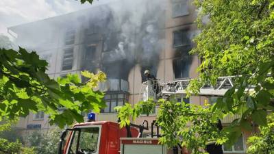 Пожар в доме на северо-востоке Москвы потушен