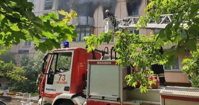 Очевидец рассказала о пожаре в жилом доме на северо-востоке Москвы