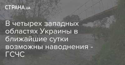В четырех западных областях Украины в ближайшие сутки возможны наводнения - ГСЧС