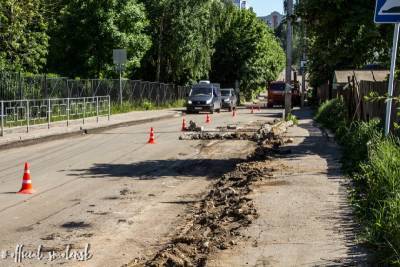 В Смоленске полным ходом идет ремонт улицы Марины Расковой