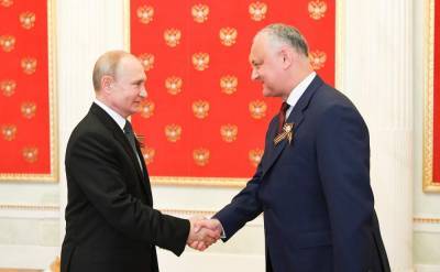 Додон пригласил Путина посетить Молдавию