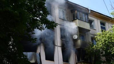 СК назвал причину взрыва и пожара в доме на северо-востоке Москвы