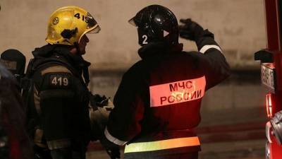 Видео: Два человека, в том числе ребенок, погибли при пожаре в Москве