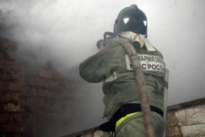 Большой частный дом сгорел в Ивановской области