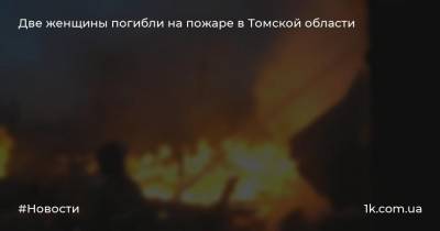 Две женщины погибли на пожаре в Томской области