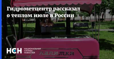 Гидрометцентр рассказал о теплом июле в России