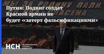 Путин: Подвиг солдат Красной армии не будет «затерт фальсификациями»