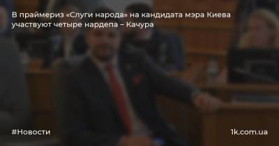 В праймериз «Слуги народа» на кандидата мэра Киева участвуют четыре нардепа – Качура
