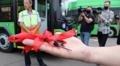 Пять новых белорусских троллейбусов пополнили парк общественного транспорта Житомира
