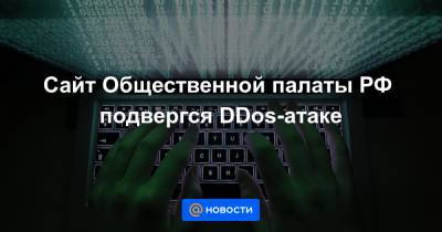 Сайт Общественной палаты РФ подвергся DDos-атаке