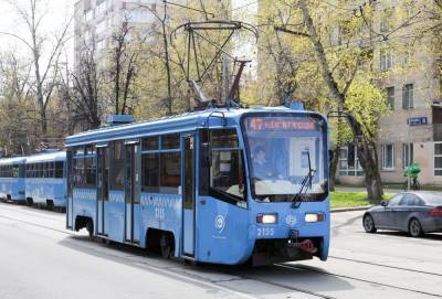 Движение трамваев задерживается на юге Москвы из-за повреждения контактной сети