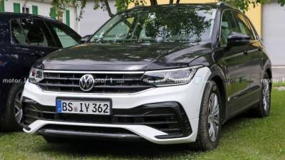 Фотошпионы заметили обновленный VW Tiguan без камуфляжа