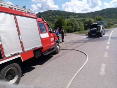 На трассе «Киев-Чоп» горело авто BMV Х5