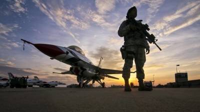 Истребитель F-16 ВВС США разбился в Южной Каролине