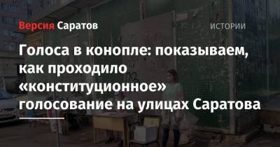 Голоса в конопле: показываем, как проходило «конституционное» голосование на улицах Саратова