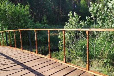 В Тверской области энтузиасты построили мост на Селигере