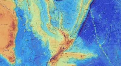 Ученые создали карту потерянного континента Зеландия