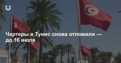 Чартеры в Тунис снова отложили — до 16 июля