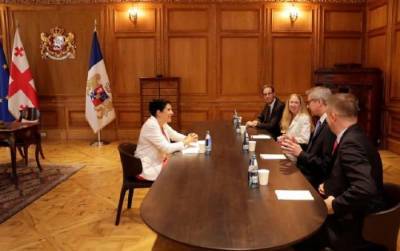 Саломе Зурабишвили обсудила на встрече с дипломатами предвыборную среду в Грузии